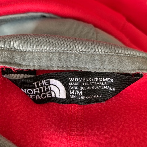 The North Face Women Long Hoodie Pink Red Size M - Picture 3 of 5